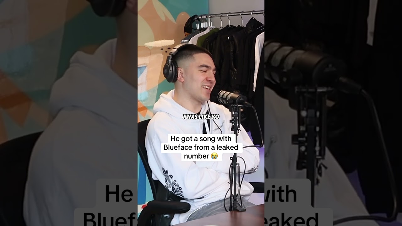 He got a Blueface song from a leaked number 😭 