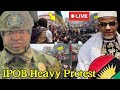 BREAKING!.. Heavy Prøtest Bégins, Nnamdi Kanu & "Simon Ekpa" Activist Stage End To Sit At Home