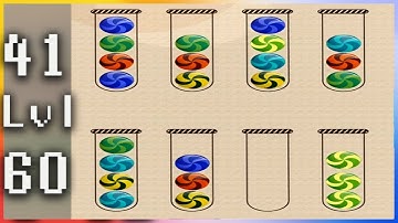Ball Sort Puzzle - Color Sort Game - Gameplay Walkthrough - Levels 41-60 (Advanced)