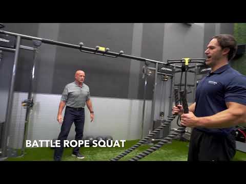 Battle Rope Squat | Life Fitness Group Training