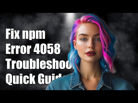 Fixing npm Install Error: Errno 4058 - Troubleshooting Guide and Solutions