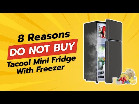Mini frigorifero TACOOL da 2,4 piedi cubi con congelatore 🧊 | 8 motivi per NON acquistare questo ...