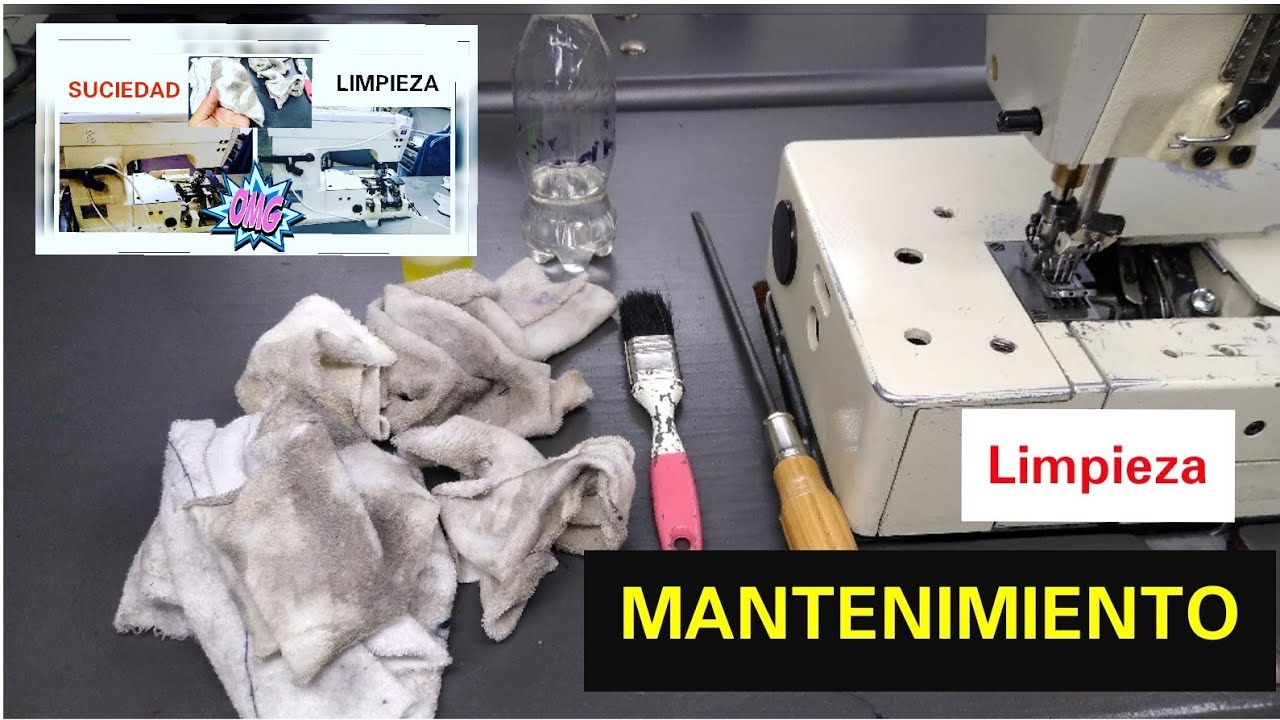 Como hacer Limpieza y Mantenimiento de una Máquina industrial Costura