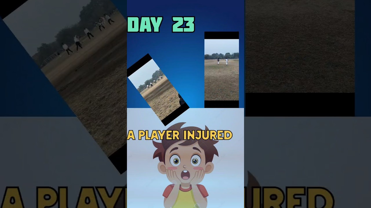 A Player INJURED.The most VIRAL video by CRICKET.DAY 23 