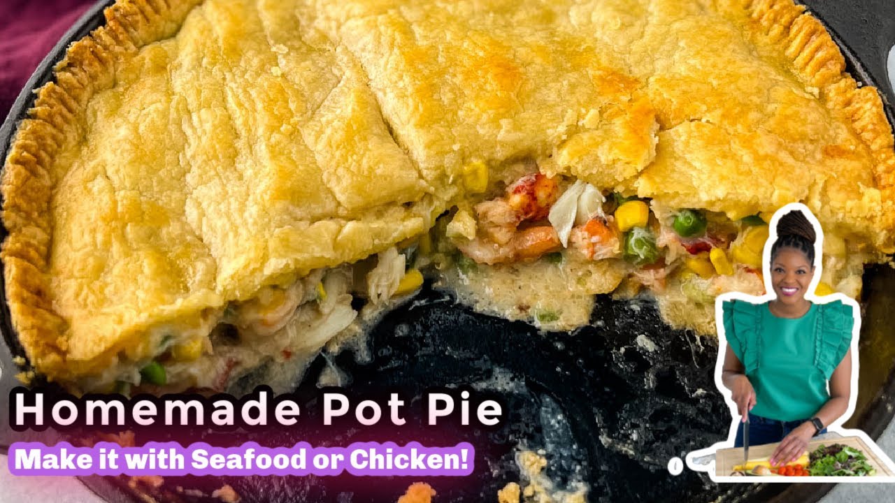 Seafood Pot Pie Recipe (Tender Flaky Crust) YouTube