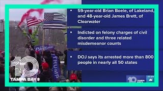 DOJ: Lakeland, Clearwater men indicted in connection with Capitol riot