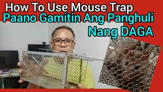 #48  PAANO GAMITIN ANG PANGHULI NG DAGA, HOW TO USE MOUSE TRAP, ITUTURO KO,TUTORIAL VIDEO 11/28/2022