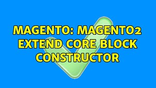 Magento: Magento2 extend core block constructor