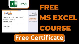 Free MS Excel Course with Certificate Free Ms Excel Course With Certificate
