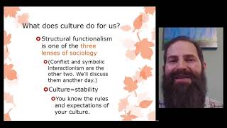 Lecture 5.6: structural functionalism