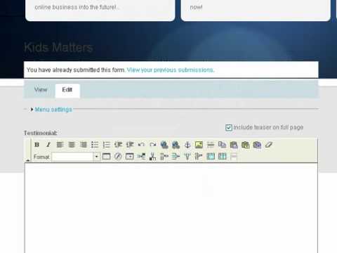 How to Edit a Testimonial using Drupal - Aspedia