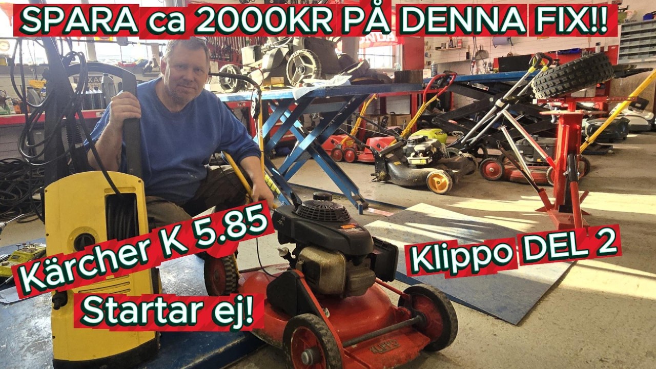 Klippo Comet SH DEL2 / Kärcher K5.85 Startar inte !!