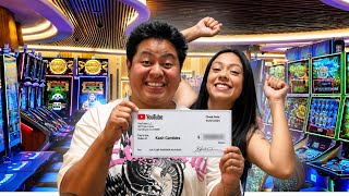 I GAMBLED My First YouTube Paycheck…