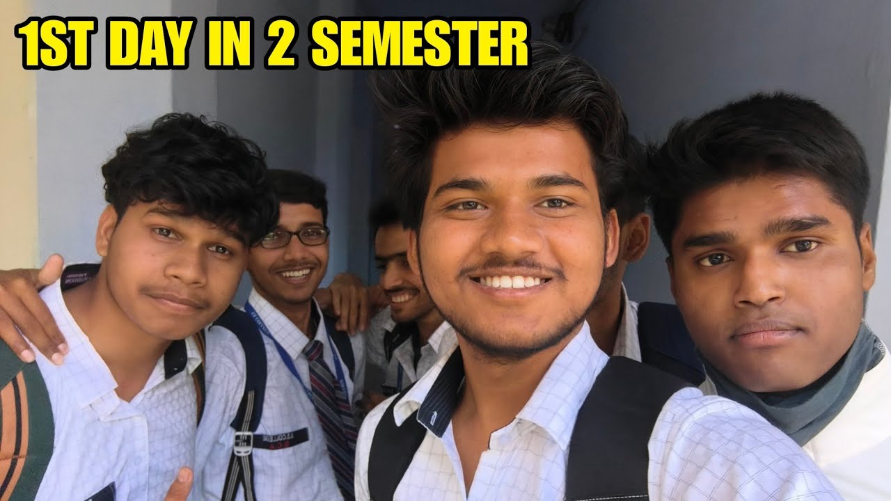 BCA 2nd Semester First Day Vlog🎓