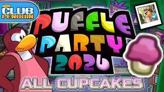 ALL CUPCAKE LOCATIONS   PH MASCOT VISIT! (Puffle Party 2026) | New Club Penguin