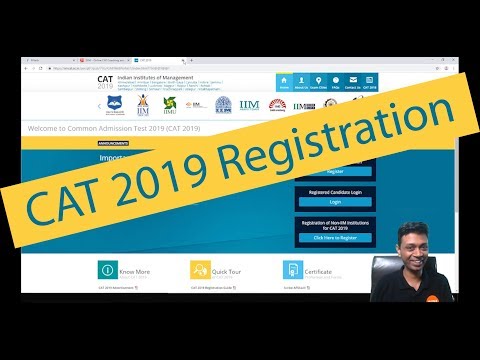 Complete CAT 2019 registration process | How to register for CAT exam 2019? | CAT form filling