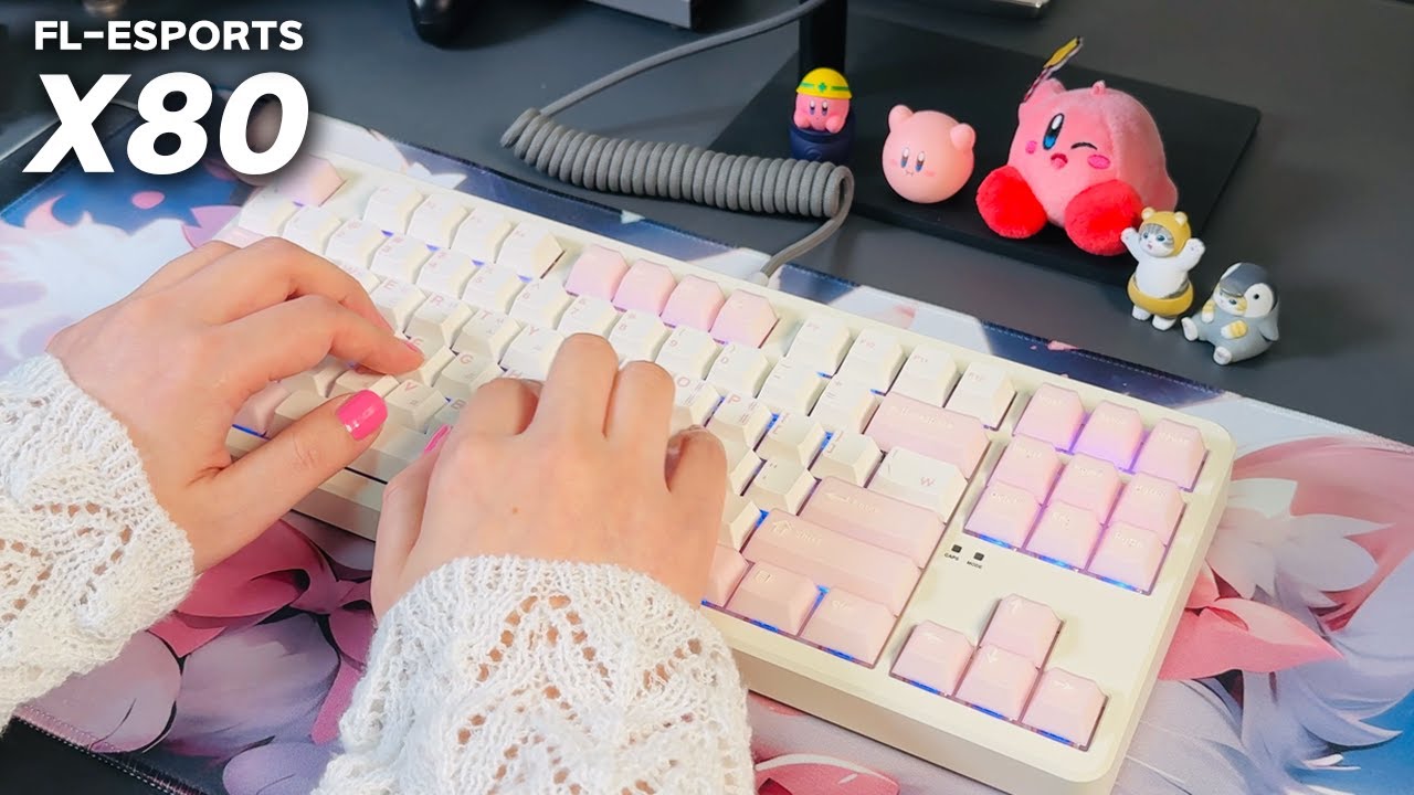 [FL-ESPORTS X80] 테토남과 어울리는 연핑크 도각도각 키보드 #keyboard