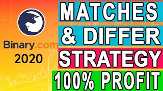 Famous Binary.Com | 🔥Matches & Differs Strategy 2020 | 100% Profit No Loss ✅ | Binary Profit Profile