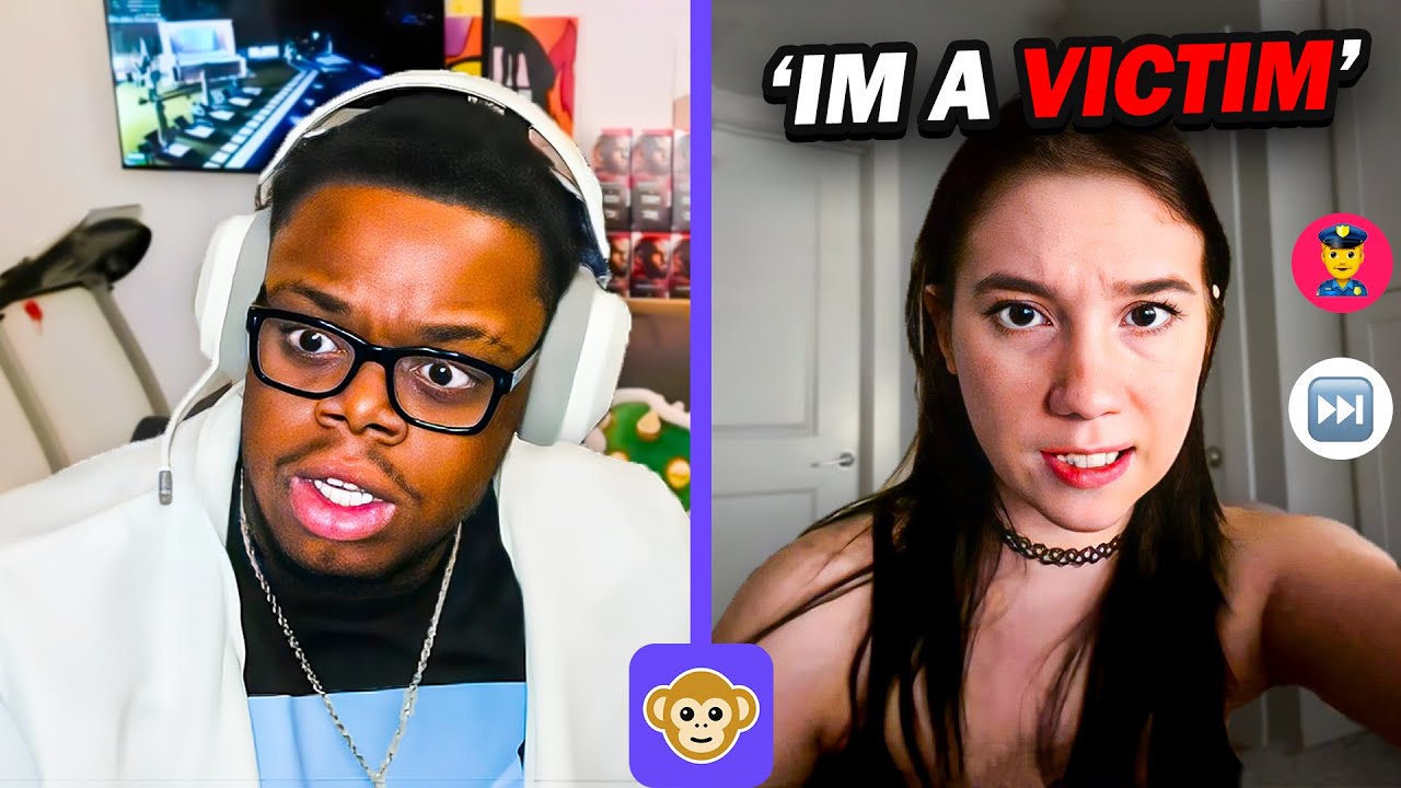 Троллинг БЕЗУМНЫХ девушек в приложении Monkey.. *плохая идея*