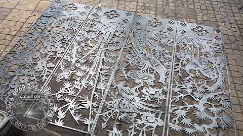 CƠ KHÍ CHÍ - 0969.246.357 CỔNG RÀO CNC TỨ QUÝ