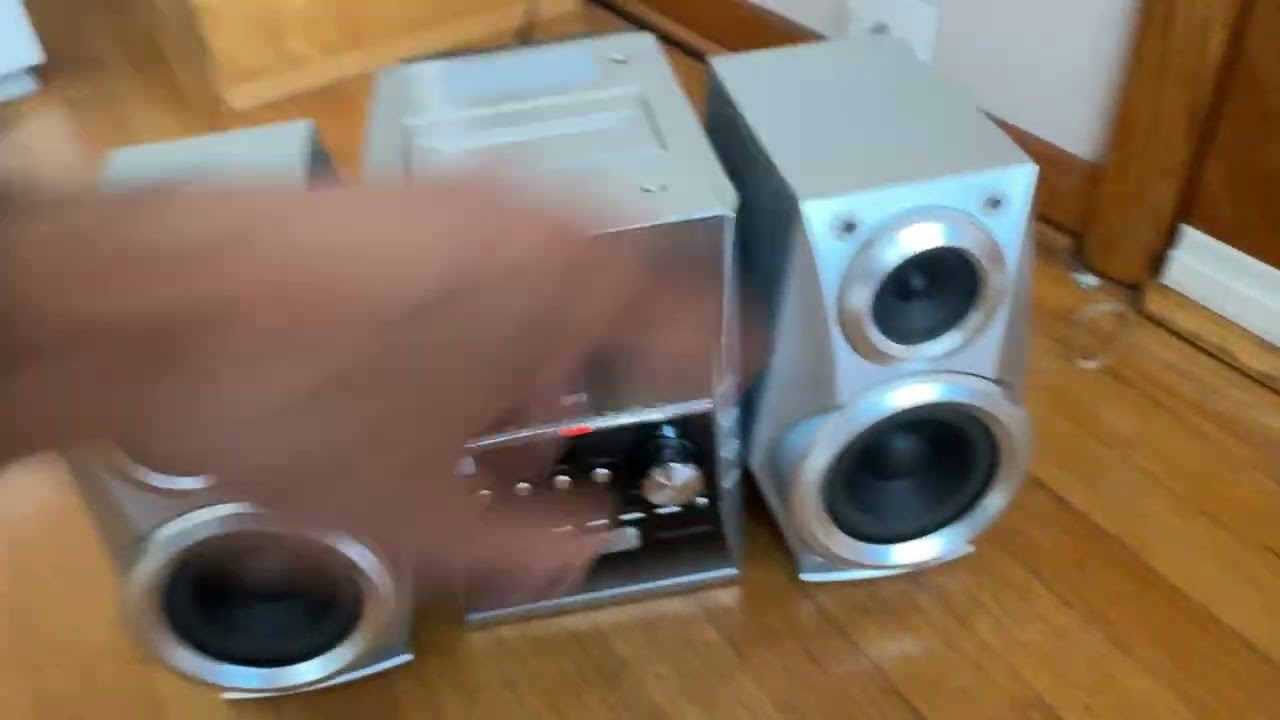 Panasonic 5 Disc CD Changer Stereo System Cassette Player SA-PM31 Read