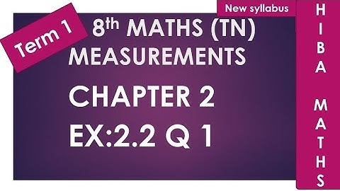 8th Maths chapter 2 exercise 2.2. question 1. Term 1 .TN Samacheer or state board New Syllabus.
