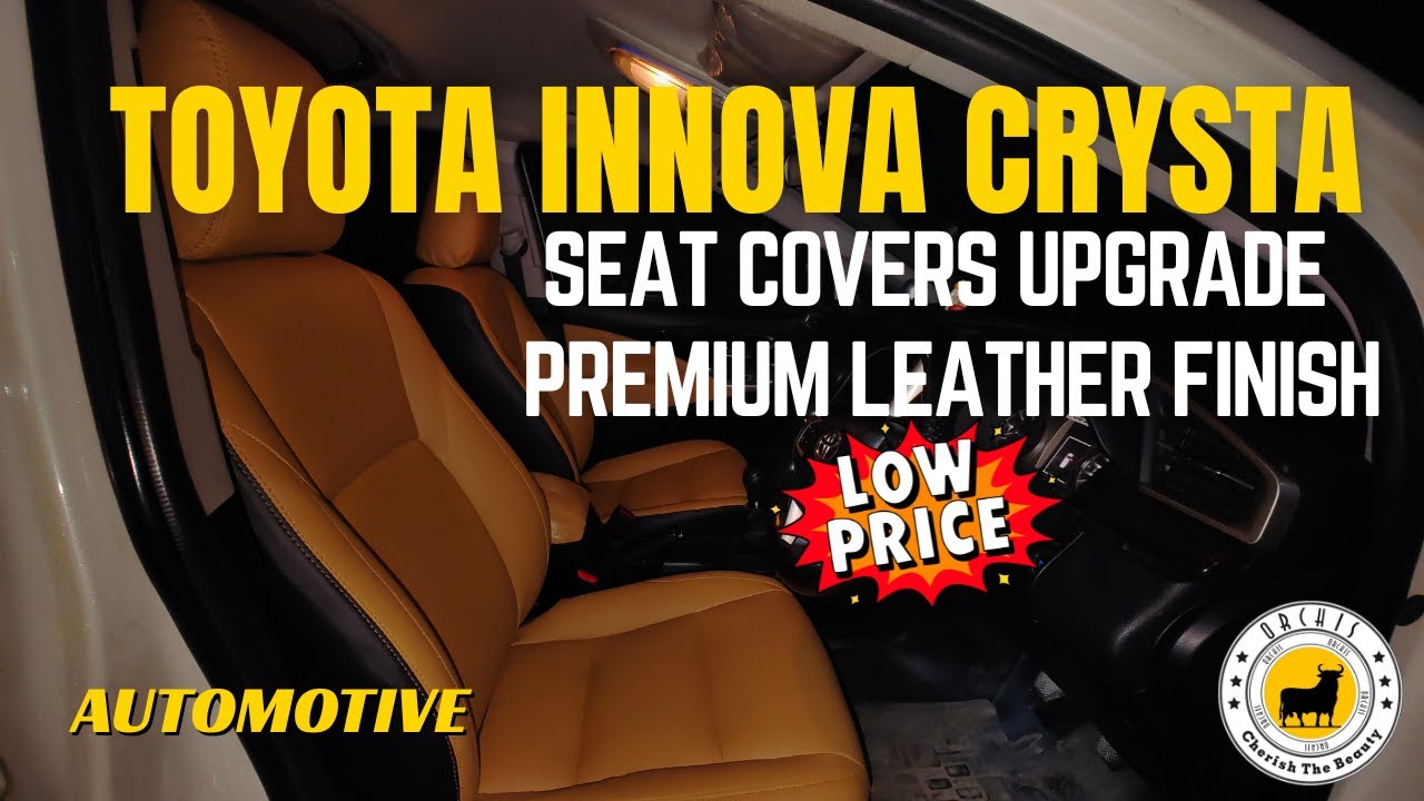 Toyota Innova Crysta Premium Leather Seat Covers | Ultimate Comfort & Style | Orchis Mumbai