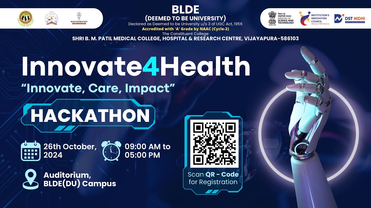 Innovate4Health Hackathon 2024 - YouTube