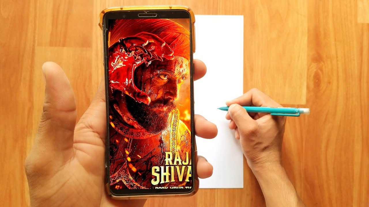 Drawing Ritesha Riteish Deshmukh drawing from Raja Shivaji - YouTube