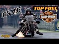 EXPLOSIONS, FEARLESS FEMALE & RECORD RUNS! Why you have to be INSANE to RACE a TOP FUEL NITRO HARLEY