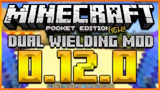 ★MINECRAFT POCKET EDITION 0.12.0 - NEW DUAL WIELDING MOD WEAPONS, TOOLS, ITEMS & MORE★ screenshot 2