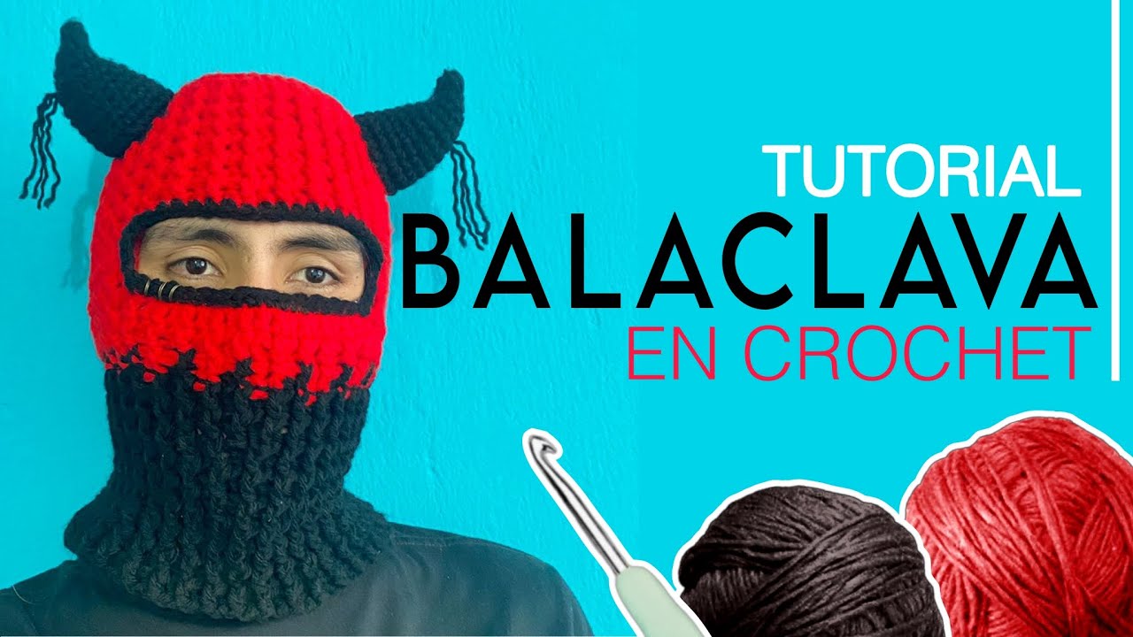 Balaclava En Crochet, Pasamontañas Tejido, Por Tejidos Odom 