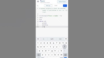 Python program to check Palindrome number. #shorts #short #shortvideo#shortsfeed #coding #subscribe