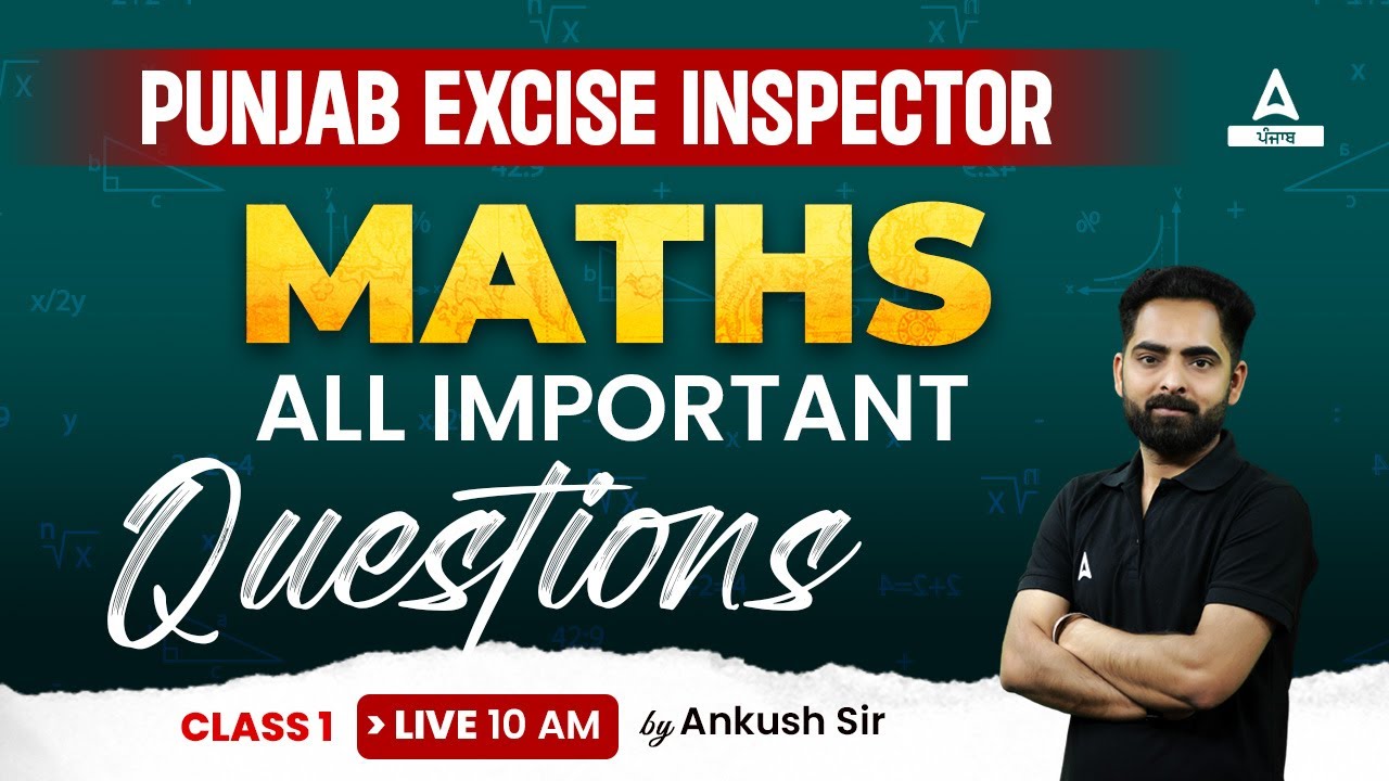 punjab-excise-inspector-classes-maths-all-important-questions-youtube