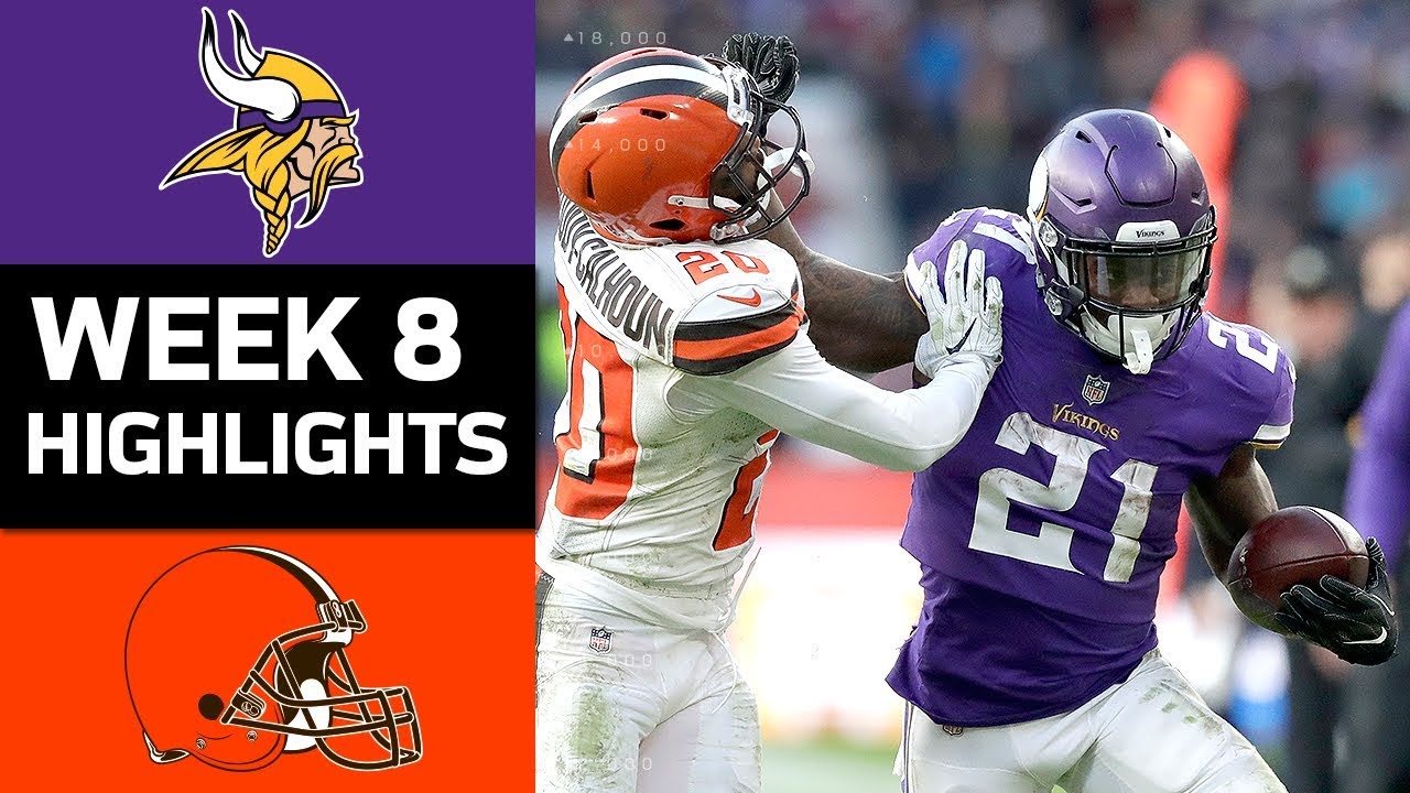 Vikings vs. Browns NFL Week 8 Game Highlights YouTube