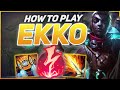 HOW TO PLAY EKKO SEASON 12 | BEST Build &amp; Runes | Season 12 Ekko guide | League of Legends