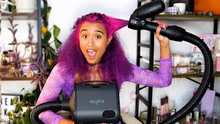 Is The RevAir Reverse Blow Dry Hair Dryer Worth It? Testing The Suction Dryer on Curly Hair!