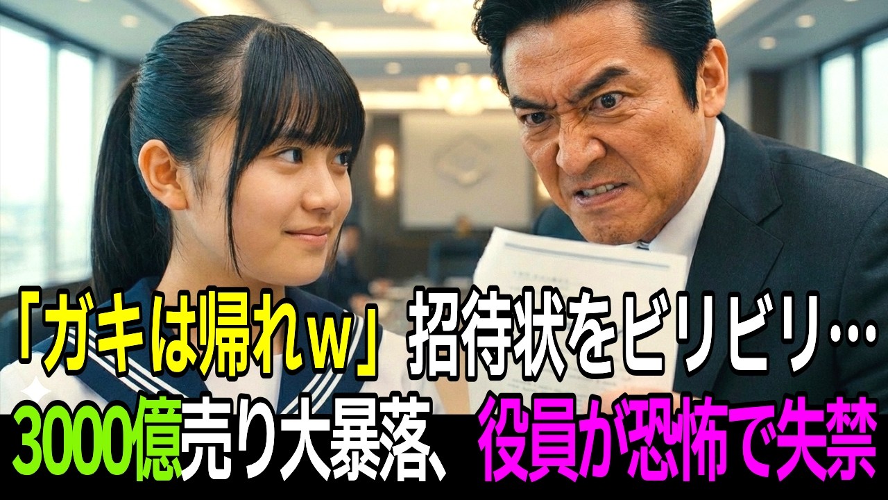 「クソガキが株主総会？」招待状を破られた15歳が全株売却。直後、3000億の暴落で役員が破産…