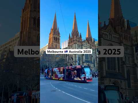 Melbourne Australia 2025, City Trams, Flinders Street and Swanston Street #beautifulcity #travel