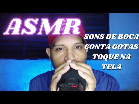 ASMR SONS DE BOCA, TOQUE NA TELA, CONTA GOTAS E MOVIMENTO COM AS MÃOS PARA DORMIR #asmr