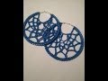 Crochet Tutorial Webbed Earrings