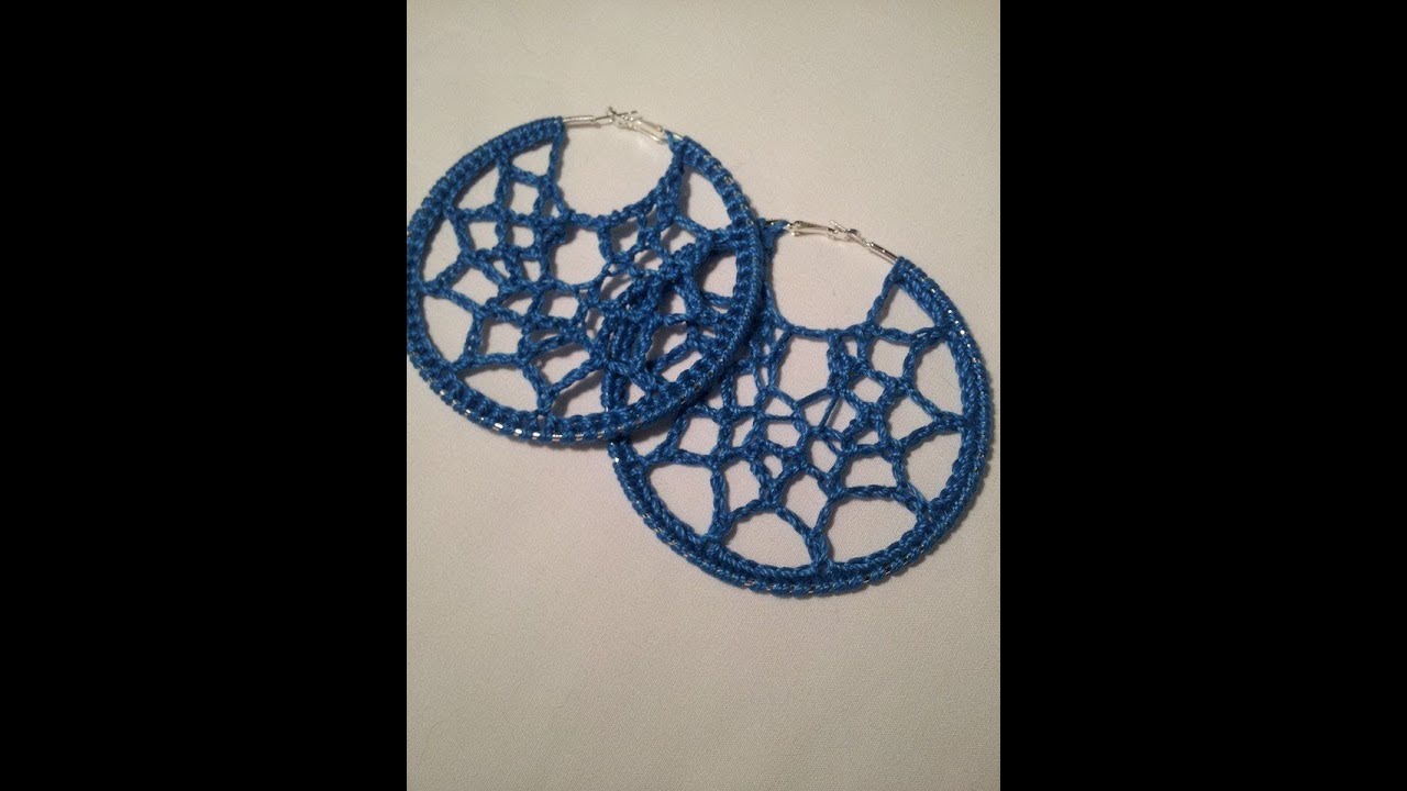 Crochet Tutorial Webbed Earrings