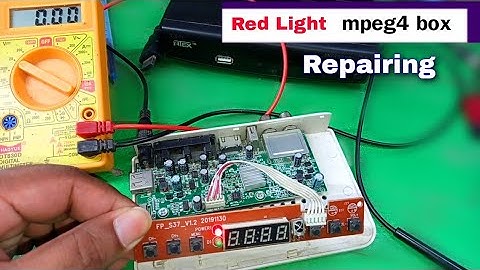 Mpeg4 DTH box Repairing | Red Light Problem | Red Light Blinking