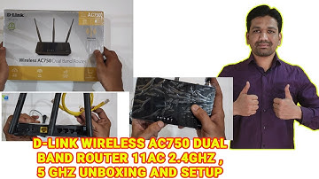D LINK DIR-819 Wireless AC750 Dual Band Router Unboxing Review and Setup