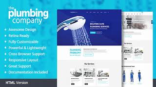 Plumbing - Repair, Building & Construction Template | Themeforest Website Templates and Themes