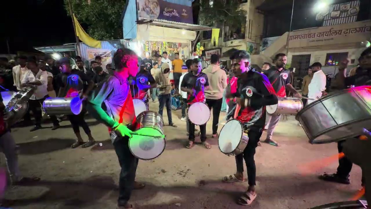 Akash musical banjo group Kolevadi 🫵🔊 Badra jab chaye Classical song 🎧 Dhalgav show ❤️‍🔥