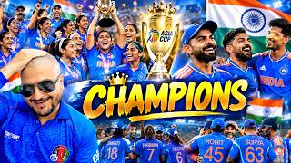 India Women Crowned Asia Cup Champions as Men Dominate Afghanistan | Double Celebration for India😘