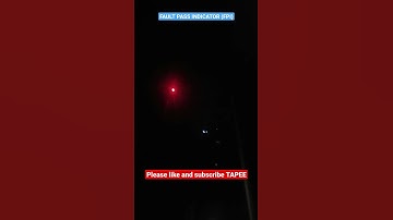 FAULT PASS INDICATOR (FPI) on Overhead power line. You can know that fault is that line.