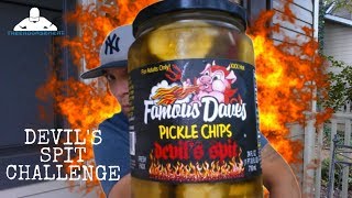 Famous Daves Devils Spit Pickle Chips Challenge