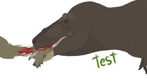 Test effect blood, T Rex Animation